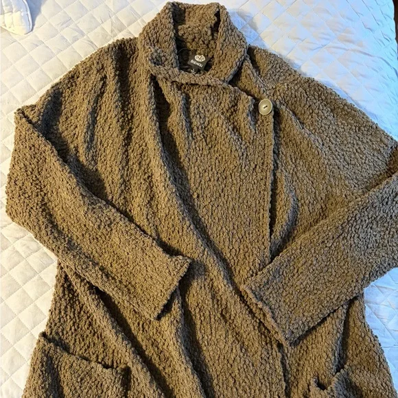 Bobeau Textured Tan Teddy Jacket - Picture 1 of 1